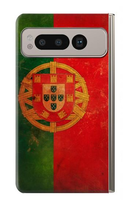 S2973 ポルトガルサッカー Portugal Football Soccer Flag Google Pixel Fold バックケース、フリップケース・カバー