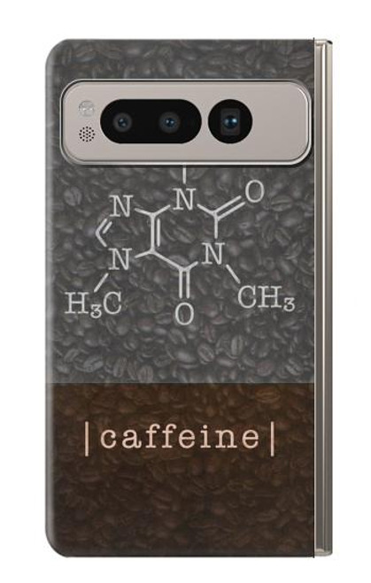 S3475 カフェイン分子 Caffeine Molecular Google Pixel Fold バックケース、フリップケース・カバー