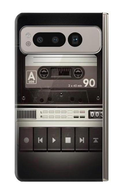 S3501 ビンテージカセットプレーヤー Vintage Cassette Player Google Pixel Fold バックケース、フリップケース・カバー