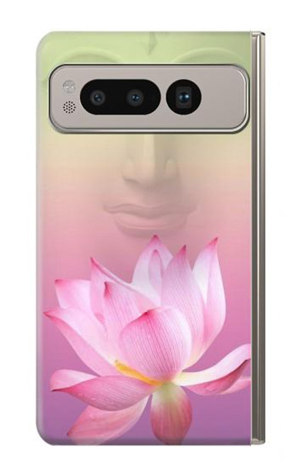 S3511 蓮の花の仏教 Lotus flower Buddhism Google Pixel Fold バックケース、フリップケース・カバー