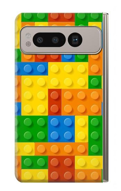 S3595 レンガのおもちゃ Brick Toy Google Pixel Fold バックケース、フリップケース・カバー