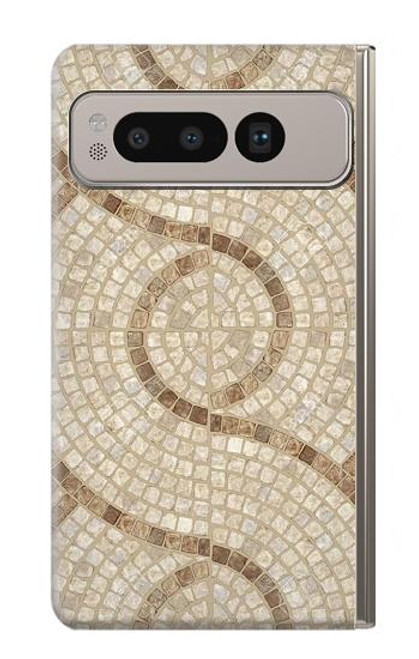 S3703 モザイクタイル Mosaic Tiles Google Pixel Fold バックケース、フリップケース・カバー