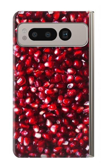 S3757 ザクロ Pomegranate Google Pixel Fold バックケース、フリップケース・カバー