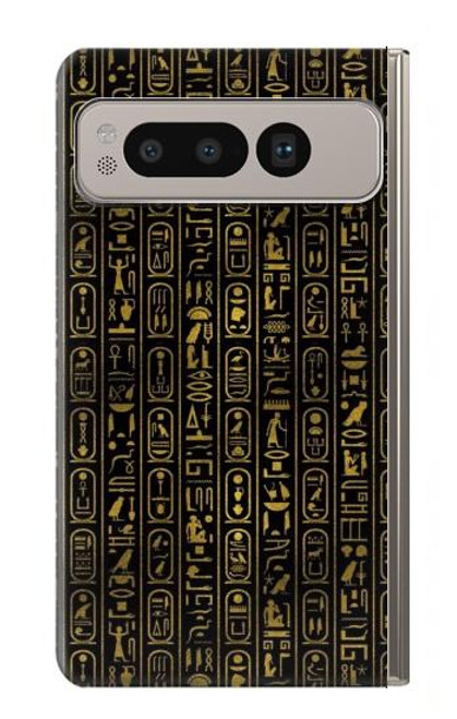 S3869 古代エジプトの象形文字 Ancient Egyptian Hieroglyphic Google Pixel Fold バックケース、フリップケース・カバー