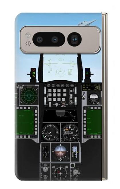 S3933 戦闘機UFO Fighter Aircraft UFO Google Pixel Fold バックケース、フリップケース・カバー