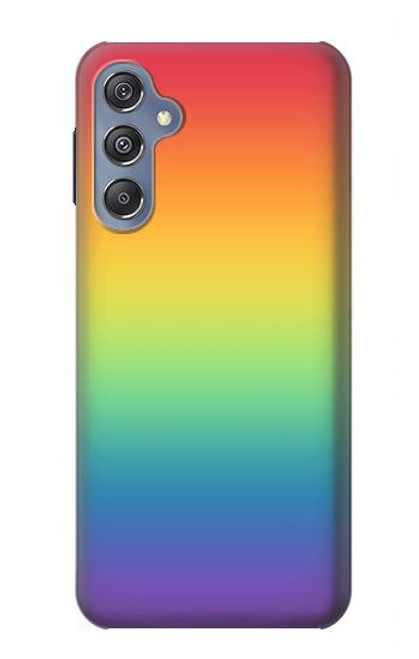 S3698 LGBTグラデーションプライドフラグ LGBT Gradient Pride Flag Samsung Galaxy M34 5G バックケース、フリップケース・カバー
