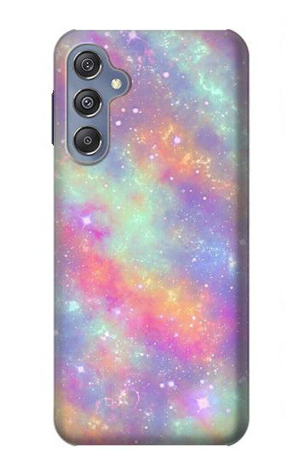 S3706 パステルレインボーギャラクシーピンクスカイ Pastel Rainbow Galaxy Pink Sky Samsung Galaxy M34 5G バックケース、フリップケース・カバー