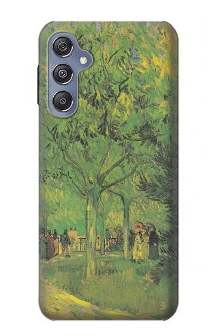 S3748 フィンセント・ファン・ゴッホ パブリックガーデンの車線 Van Gogh A Lane in a Public Garden Samsung Galaxy M34 5G バックケース、フリップケース・カバー