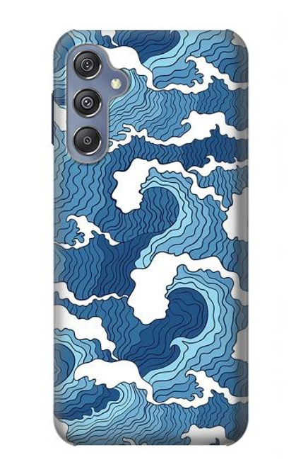 S3751 波のパターン Wave Pattern Samsung Galaxy M34 5G バックケース、フリップケース・カバー