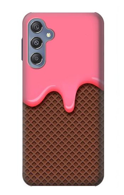 S3754 ストロベリーアイスクリームコーン Strawberry Ice Cream Cone Samsung Galaxy M34 5G バックケース、フリップケース・カバー