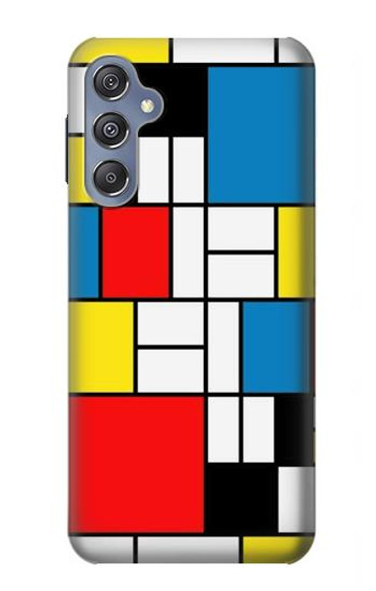 S3814 ピエトモンドリアン線画作曲 Piet Mondrian Line Art Composition Samsung Galaxy M34 5G バックケース、フリップケース・カバー