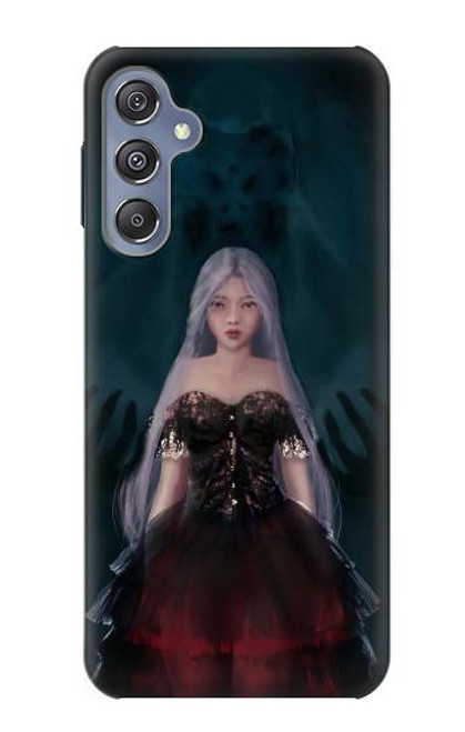 S3847 リリス 花嫁 ゴシック女 スカル死神 Lilith Devil Bride Gothic Girl Skull Grim Reaper Samsung Galaxy M34 5G バックケース、フリップケース・カバー