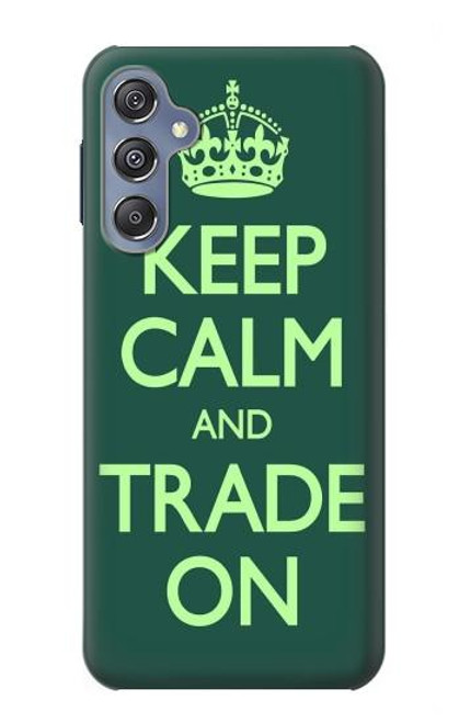 S3862 落ち着いてトレード Keep Calm and Trade On Samsung Galaxy M34 5G バックケース、フリップケース・カバー