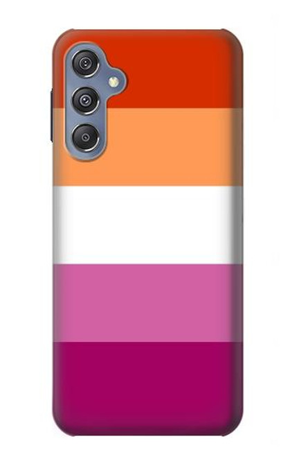 S3887 レズビアンプライドフラッグ Lesbian Pride Flag Samsung Galaxy M34 5G バックケース、フリップケース・カバー