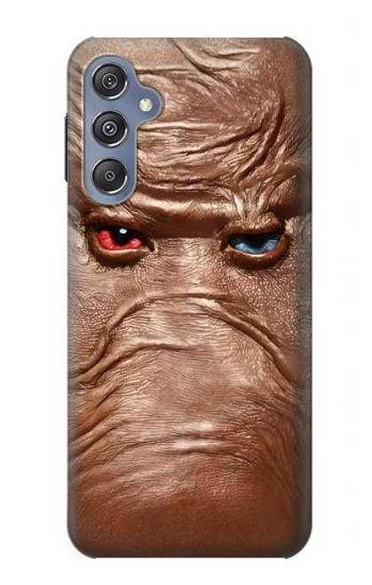 S3940 レザーマッドフェイスグラフィックペイント Leather Mad Face Graphic Paint Samsung Galaxy M34 5G バックケース、フリップケース・カバー