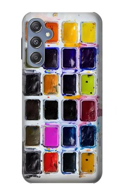 S3956 水彩パレットボックスグラフィック Watercolor Palette Box Graphic Samsung Galaxy M34 5G バックケース、フリップケース・カバー