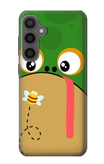 S2765 かわいいカエル ハチ 漫画 Frog Bee Cute Cartoon Samsung Galaxy S23 FE バックケース、フリップケース・カバー