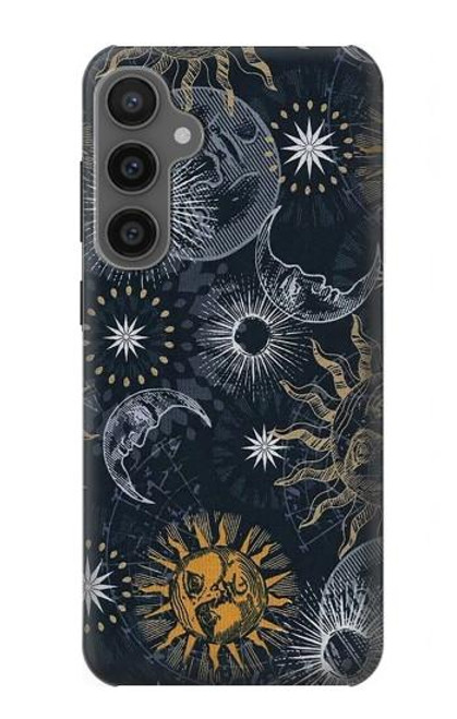 S3702 月と太陽 Moon and Sun Samsung Galaxy S23 FE バックケース、フリップケース・カバー