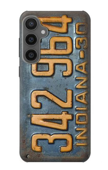 S3750 ヴィンテージ車のナンバープレート Vintage Vehicle Registration Plate Samsung Galaxy S23 FE バックケース、フリップケース・カバー