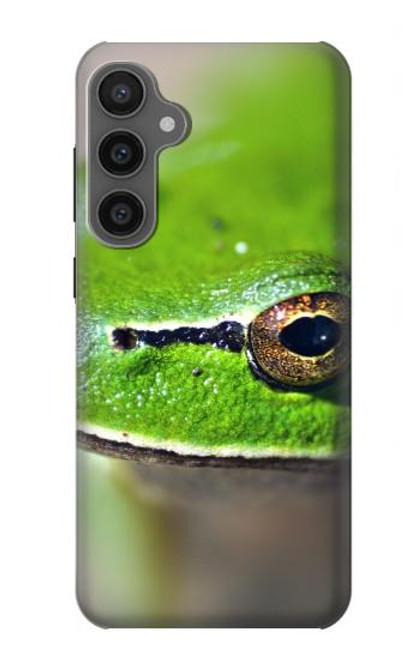 S3845 緑のカエル Green frog Samsung Galaxy S23 FE バックケース、フリップケース・カバー