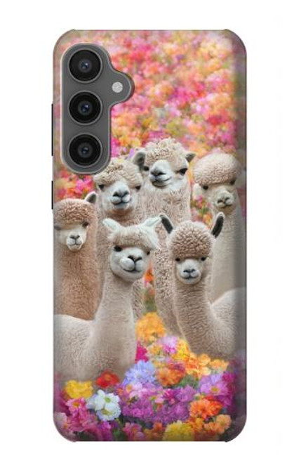 S3916 アルパカファミリー ベビーアルパカ Alpaca Family Baby Alpaca Samsung Galaxy S23 FE バックケース、フリップケース・カバー