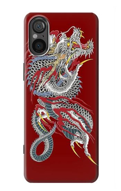 S2104 ヤクザドラゴンタトゥー Yakuza Dragon Tattoo Sony Xperia 5 V バックケース、フリップケース・カバー