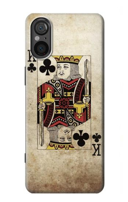 S2528 ポーカーキングカード Poker King Card Sony Xperia 5 V バックケース、フリップケース・カバー