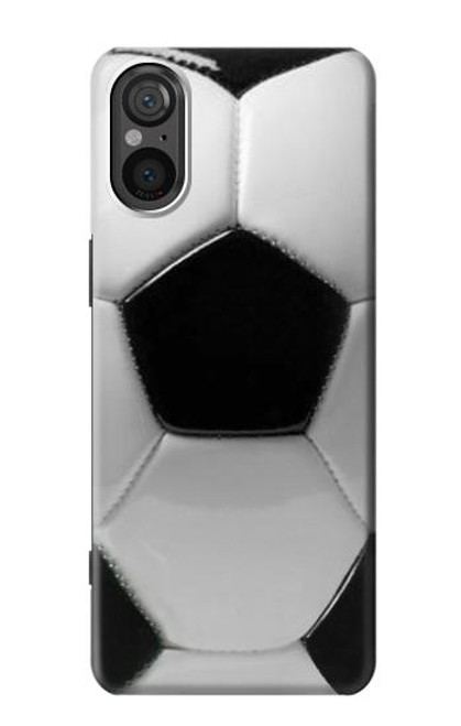 S2964 サッカーボール Football Soccer Ball Sony Xperia 5 V バックケース、フリップケース・カバー