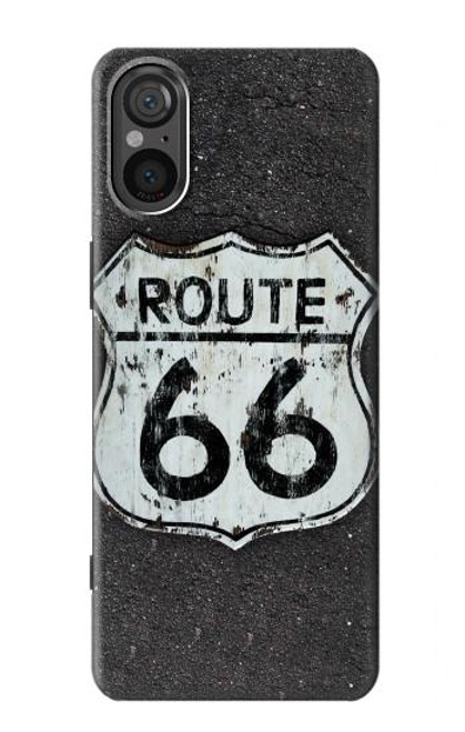 S3207 ルート66サイン Route 66 Sign Sony Xperia 5 V バックケース、フリップケース・カバー