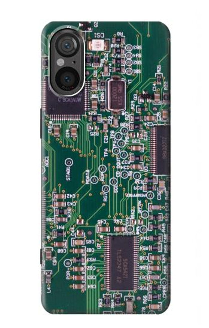 S3519 電子回路基板のグラフィック Electronics Circuit Board Graphic Sony Xperia 5 V バックケース、フリップケース・カバー