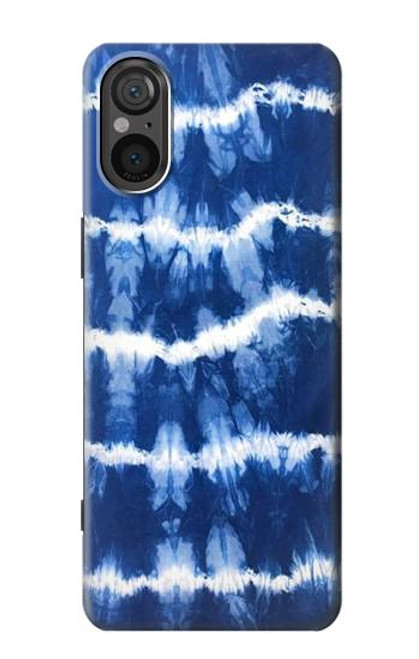 S3671 ブルータイダイ Blue Tie Dye Sony Xperia 5 V バックケース、フリップケース・カバー