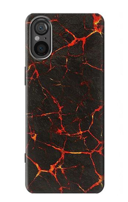 S3696 溶岩マグマ Lava Magma Sony Xperia 5 V バックケース、フリップケース・カバー