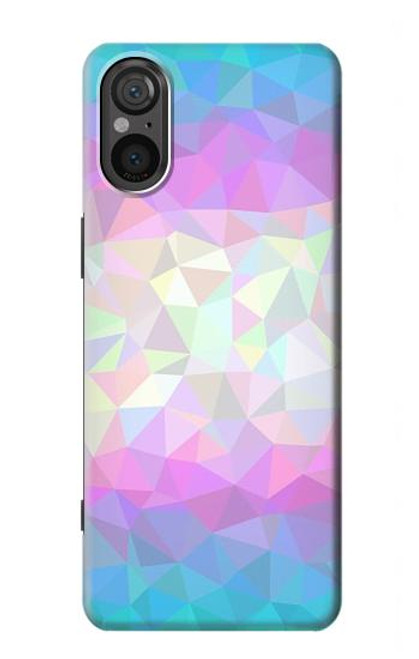 S3747 トランスフラッグポリゴン Trans Flag Polygon Sony Xperia 5 V バックケース、フリップケース・カバー