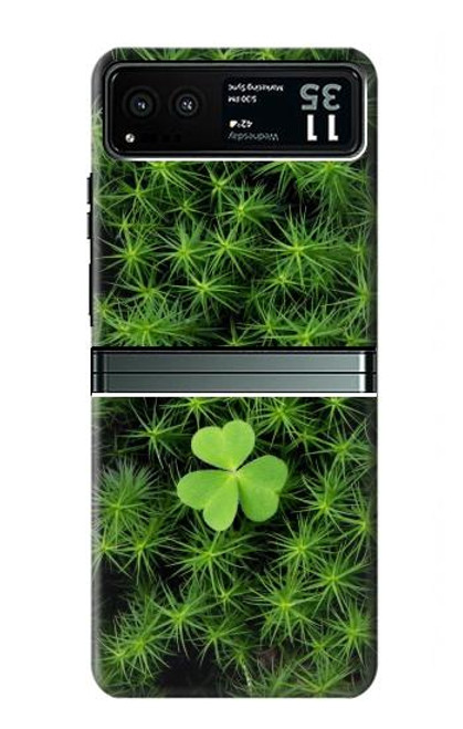 S0358 クローバーリーフ Clover Lucky Leaf Motorola Razr 40 バックケース、フリップケース・カバー
