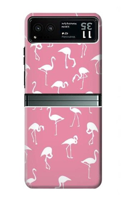 S2858 ピンクフラミンゴ柄 Pink Flamingo Pattern Motorola Razr 40 バックケース、フリップケース・カバー