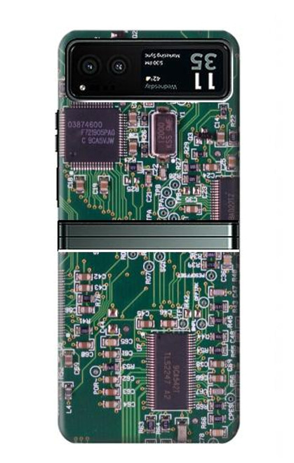 S3519 電子回路基板のグラフィック Electronics Circuit Board Graphic Motorola Razr 40 バックケース、フリップケース・カバー