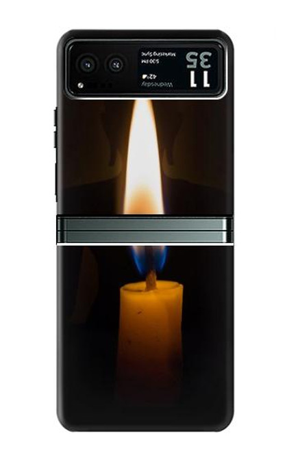 S3530 仏 Buddha Candle Burning Motorola Razr 40 バックケース、フリップケース・カバー