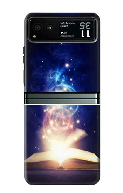 S3554 魔法書 Magic Spell Book Motorola Razr 40 バックケース、フリップケース・カバー