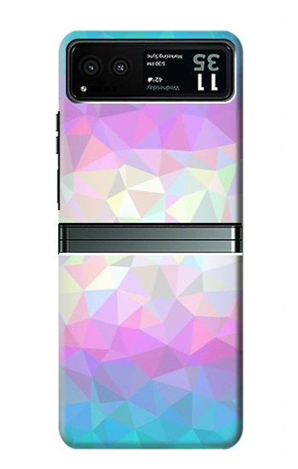 S3747 トランスフラッグポリゴン Trans Flag Polygon Motorola Razr 40 バックケース、フリップケース・カバー