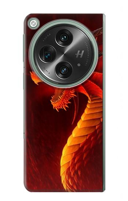 S0526 レッド・ドラゴン Red Dragon OnePlus OPEN バックケース、フリップケース・カバー
