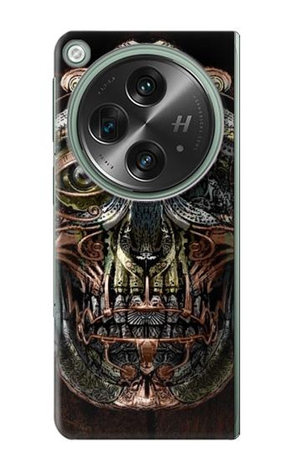 S1685 スチームパンク 頭蓋骨 Steampunk Skull Head OnePlus OPEN バックケース、フリップケース・カバー