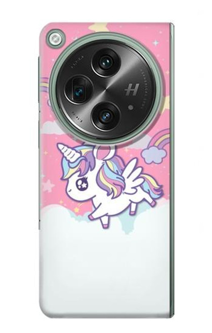 S3518 ユニコーン漫画 Unicorn Cartoon OnePlus OPEN バックケース、フリップケース・カバー