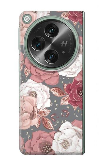 S3716 バラの花柄 Rose Floral Pattern OnePlus OPEN バックケース、フリップケース・カバー