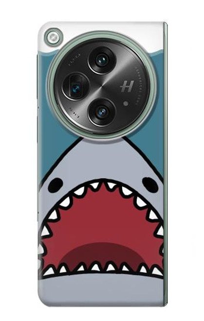 S3825 漫画のサメの海のダイビング Cartoon Shark Sea Diving OnePlus OPEN バックケース、フリップケース・カバー
