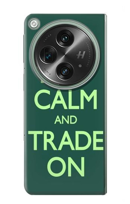 S3862 落ち着いてトレード Keep Calm and Trade On OnePlus OPEN バックケース、フリップケース・カバー