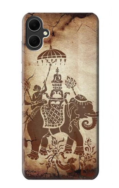 S2102 タイアート 象に仏 Thai Art Buddha on Elephant Samsung Galaxy A05 バックケース、フリップケース・カバー