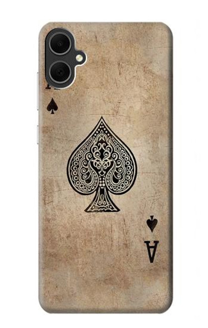 S2928 ヴィンテージスペードのエースカード Vintage Spades Ace Card Samsung Galaxy A05 バックケース、フリップケース・カバー