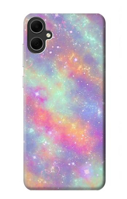 S3706 パステルレインボーギャラクシーピンクスカイ Pastel Rainbow Galaxy Pink Sky Samsung Galaxy A05 バックケース、フリップケース・カバー