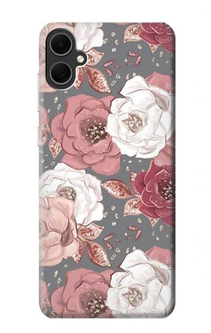 S3716 バラの花柄 Rose Floral Pattern Samsung Galaxy A05 バックケース、フリップケース・カバー