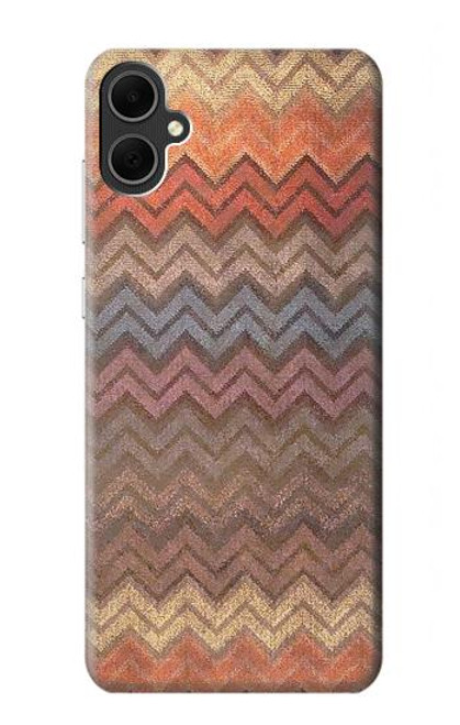 S3752 ジグザグ生地パターングラフィックプリント Zigzag Fabric Pattern Graphic Printed Samsung Galaxy A05 バックケース、フリップケース・カバー